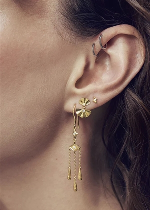 Odile earrings Forgyldt Maanesten